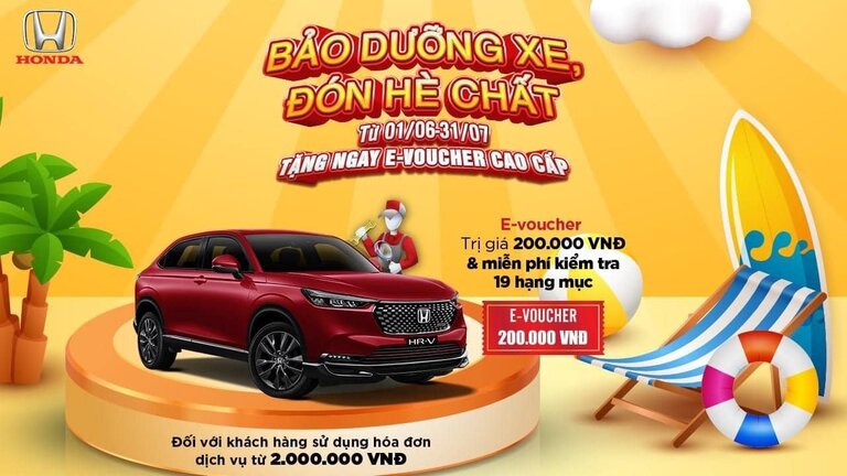 BẢO DƯỠNG XE - ĐÓN HÈ CHẤT CÙNG HONDA