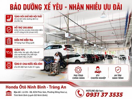 BẢO DƯỠNG XẾ YÊU – NHẬN NHIỀU ƯU ĐÃI