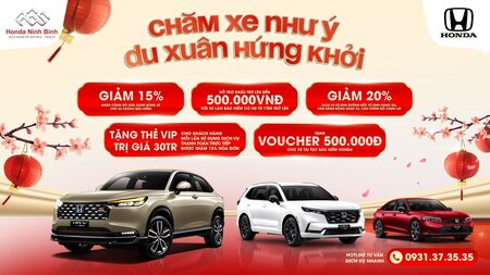CHĂM XE NHƯ Ý – DU XUÂN HỨNG KHỞI CÙNG HONDA Ô TÔ NINH BÌNH
