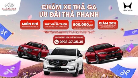 CHĂM XE THẢ GA, ƯU ĐÃI THẢ PHANH