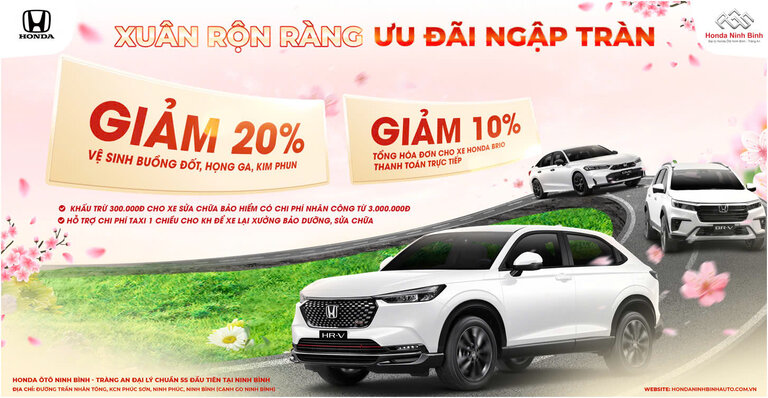 CHƯƠNG TRÌNH KHUYẾN MÃI DỊCH VỤ THÁNG 02/2025 TẠI HONDA NINH BÌNH