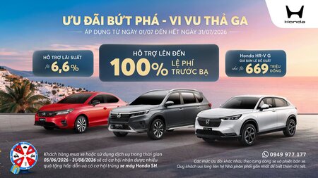 THÁNG 7 RƯỚC HONDA – ƯU ĐÃI BỨT PHÁ, VI VU THẢ GA