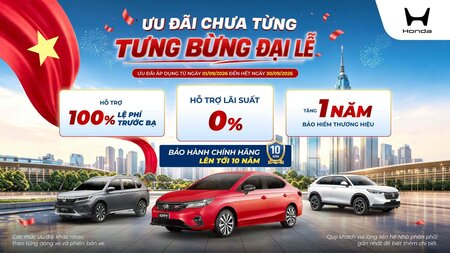 THÁNG 9 CHỌN HONDA – ƯU ĐÃI CHƯA TỪNG - TỪNG BỪNG ĐẠI LỄ!