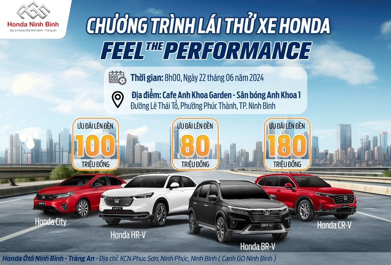 THƯ MỜI CHƯƠNG TRÌNH LÁI THỬ XE FEEL THE PERPORMANCE tại Anh Khoa cafe