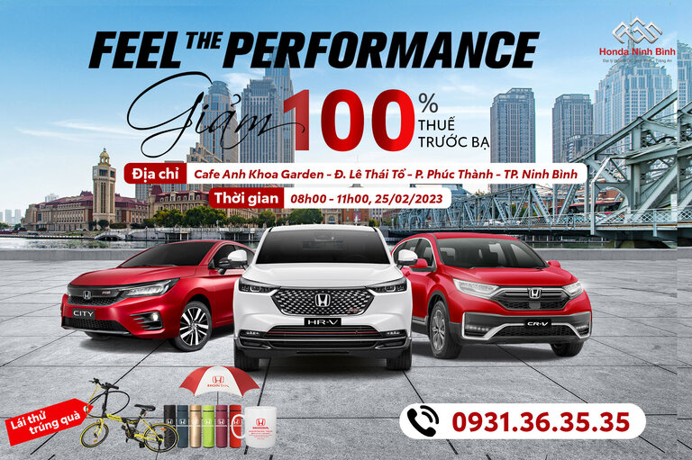 THƯ MỜI CHƯƠNG TRÌNH LÁI THỬ XE FEEL THE PERPORMANCE TẠI THE REED, NINH BÌNH