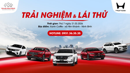 TRẢI NGHIỆM LÁI THỬ XE HONDA TẠI YÊN KHÁNH - NINH BÌNH