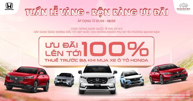 TUẦN LỄ VÀNG 8/3 – ƯU ĐÃI RỘN RÀNG 