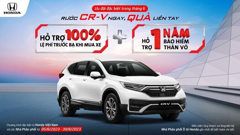 Ưu Đãi Đặc Biệt Trong Tháng 6  RƯỚC CR-V NGAY, QUÀ LIỀN TAY 